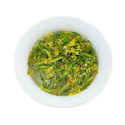 2022新茶上市桂花龙井茶杭州原产地茶厂500g明前龙井桂花茶叶批发  2斤图5