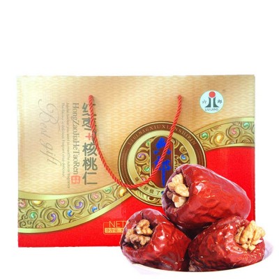 抖音网红厂家直销批发山西特产1000g/箱零食红枣夹核桃红枣  2箱图4