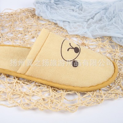 酒店旅游宾馆用品 一次性拖鞋 棉布麻布内衬航空拖鞋家居待客拖鞋 30双图4