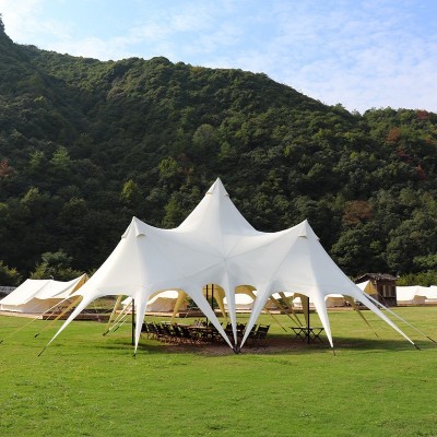 博庭户外天幕万重山露营帐篷PU涂层营地单星双峰天幕穹顶防雨防晒1顶图4