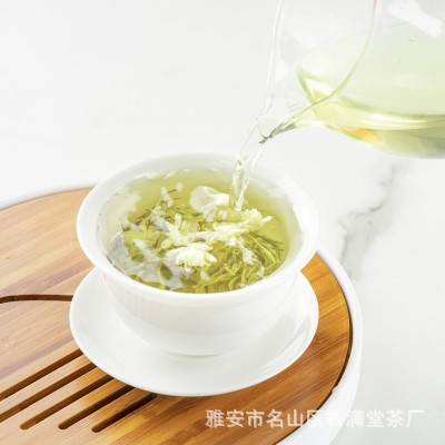 知茶人浓香耐泡型茉莉花茶2023新茶飘雪四川蒙顶山绿茶叶500g散装  2斤图2