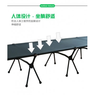 户外行军床超轻铝合金折叠床单人床办公午休野营床便携折叠行军床10张图5