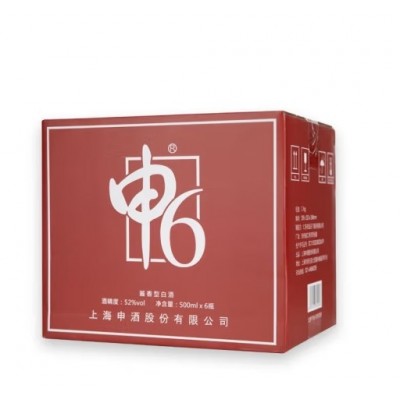 申酒酱香型白酒上海申酒申6礼盒装52度粮食陈年酒500ml单瓶申8申10 申6图5