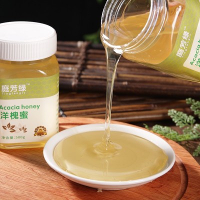 庭芳绿洋槐蜜 批发农家自产原蜜小包装蜂蜜代发液态槐花蜜500克  2瓶图2