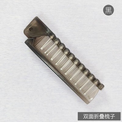 酒店一次性折叠梳子塑料按摩便携户外露营航空旅游旅行折叠梳子10个图5