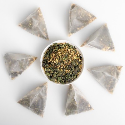 桂花乌龙袋泡茶三角包无硫不添加香精奶茶原料基底茶厂家定制加工  2袋图2