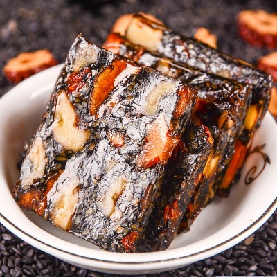 东阿即食阿胶糕固元膏厂家批发驴皮熬制阿胶块片500克铁盒装阿胶  2盒图2