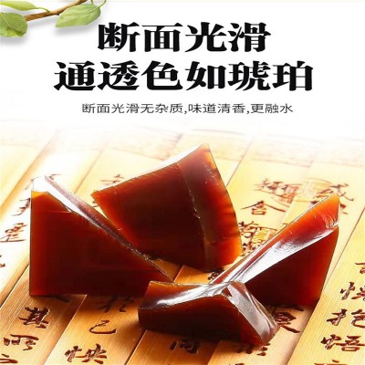 东阿批发阿胶片250g一盒阿胶块山东驴皮即食阿胶固元糕膏批发价格  2盒图2