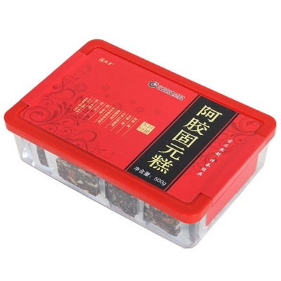 东阿即食阿胶糕500g一盒阿胶固元膏山东产地阿胶驴皮熬制阿胶块片  2盒图4