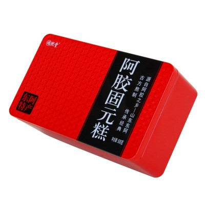 东阿批发阿胶糕500g铁盒装阿胶山东原产驴皮胶块片熬制即食固元膏  2盒图2