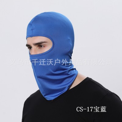 牛奶丝莱卡软装备户外骑行自行车摩托车防风防晒防尘口罩面罩头巾2件图4