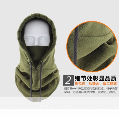 抓绒保暖帽 骑行帽冬季 防风帽 户外运动围脖防寒加厚头套CS面罩2个图3
