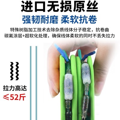 大物加固线组巨物成品主线极强拉力钓鱼线组钓草鱼鲟鱼大青鱼套装  2个图3