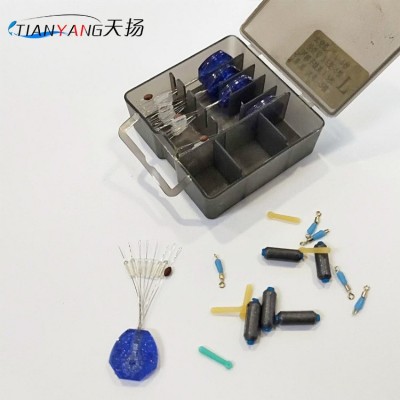 硅胶太空豆套装圆柱形钓鱼垂钓组合8字环铅皮漂座渔具小配件  10个图2