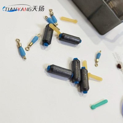 硅胶太空豆套装圆柱形钓鱼垂钓组合8字环铅皮漂座渔具小配件  10个图3