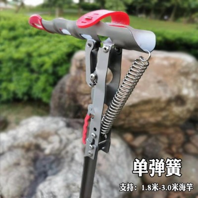 专利产品猎途自动钓鱼竿海竿支架海杆抛竿地插弹簧支架起竿器渔具2个图2