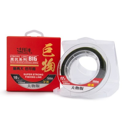 湖畔大物版巨物钓鱼线 手竿台钓大鱼青鱼黑坑强拉力主线尼龙渔线  3卷图2