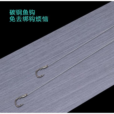 志远渔歌伊豆伊势尼袖新关东溪流海夕贴牌纯手工双头拉线子线双钩  10个图4