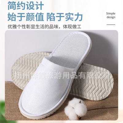 一次性拖鞋批发透气棉麻布防滑宾馆民宿客房一次性酒店拖鞋待客用30双图4