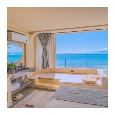 海景浴缸大床房图1