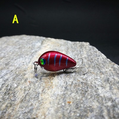 2.5cm 2g 彩绘涂装 迷你摇滚小胖子 奥金钩路亚假饵仿生鱼饵  2个图3