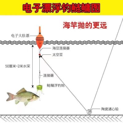 电子大肚漂 海钓漂 红旗漂电子 大肚漂 鲢鳙漂 EVA电子漂  2个图2