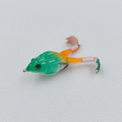 双腿旋转雷蛙仿生鱼饵9cm/13.7g 户外垂钓青蛙路亚套装 黑鱼专杀  2个图3