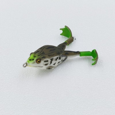 双腿旋转雷蛙仿生鱼饵9cm/13.7g 户外垂钓青蛙路亚套装 黑鱼专杀  2个图4