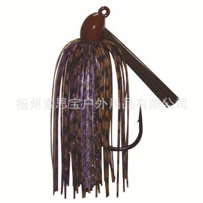 胡须佬路亚饵Swimming jig 带挡草防挂底铅头钩 尖头穿草型胡须佬  300袋图4
