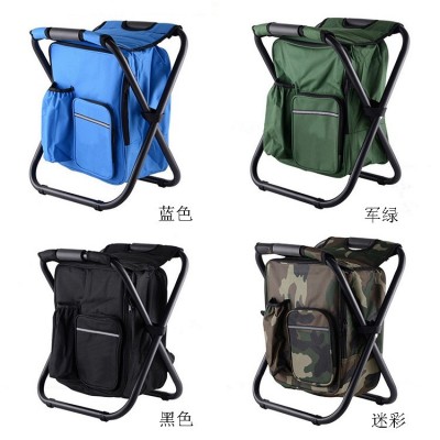 跨境户外多功能冰包凳便携冰包椅子折叠保温冰包凳双肩钓鱼凳可背1个图2