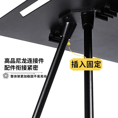 匡途户外折叠桌露营铝合金战术桌便携式野餐桌子黑化户外桌子超轻2个图4