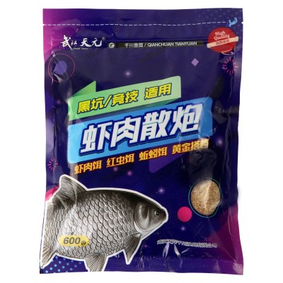 武汉天元虾肉散炮专用黑坑大混养竞技鲫鱼饵钓鱼饵料鲫鱼散炮  2袋图5