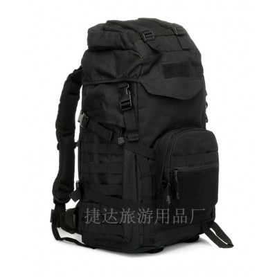 户外运动双肩背包多功能大容量军迷战术野营登山徒步旅行背包60L2个图4