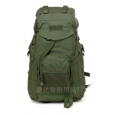 户外运动双肩背包多功能大容量军迷战术野营登山徒步旅行背包60L2个图5