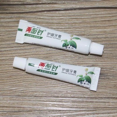 两面针护龈牙膏 3克6克牙膏 一次性旅游小牙膏宾馆酒店用品小牙膏2箱图5