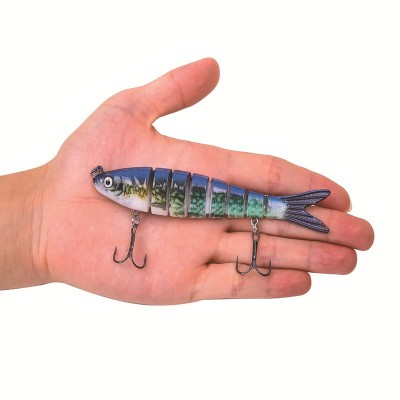跨境路亚饵13.5cm/23g多节鱼八节泥鳅鱼饵仿生饵多水域垂钓渔具  2个图2