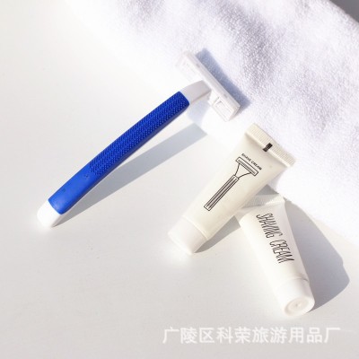 酒店一次性剃须刀现货浴场旅店须刨 批发宾馆客房刮胡刀 整箱2套图2