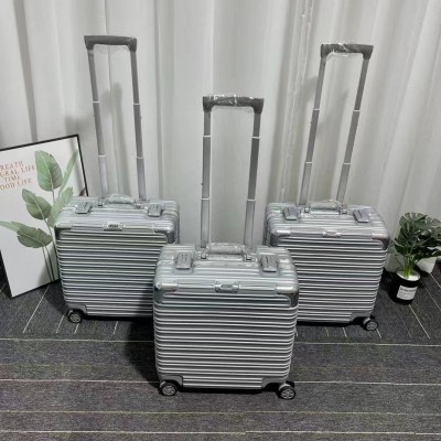 18寸小型行李箱女万向轮轻便短途登机铝框箱拉杆旅行密码皮箱子男2个图2