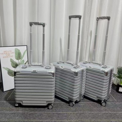 18寸小型行李箱女万向轮轻便短途登机铝框箱拉杆旅行密码皮箱子男2个图3