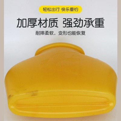 塑料鱼篓不漏水鱼篓鱼桶钓鱼装鱼赶海钓鳝虾蟹青蛙手提背带篓子  2个图3