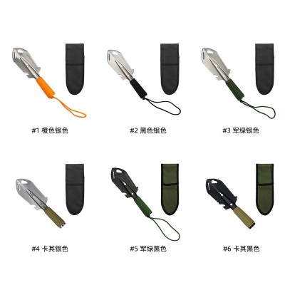 多功能工兵铲 便携野营露营铲子 户外求生防身装备 园艺铲2件图5
