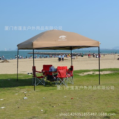 PONYON野外户外露营帐篷可拆双层帐便携防晒防雨防蚊多人遮阳定制  5顶图4
