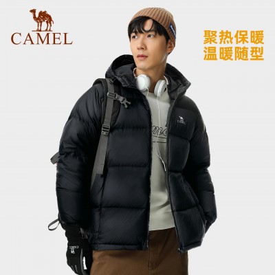 【熊腰】骆驼户外羽绒服2023秋冬新款男女加厚保暖防泼水面包服  2件图2