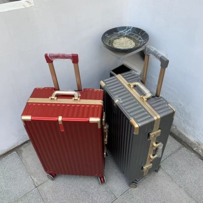 巨伟九龙新款2022旅行箱万向轮硬箱 结婚箱行李箱铝框拉杆箱时尚  2个图3