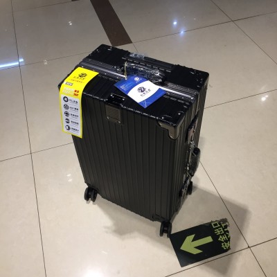 巨伟九龙新款2022拉杆箱批发时尚旅行箱学生行李箱铝框万向轮代发  2个图3