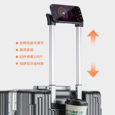 商务前开口行李箱多功能拉杆箱男18寸登机箱女28寸大容量旅行箱子  2个图3