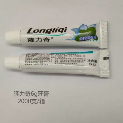 隆力奇6克牙膏6g一次性牙膏 酒店 宾馆 民宿 专用2箱图4