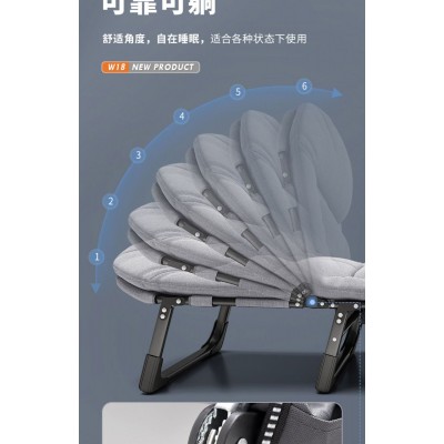 志达折叠椅办公室小号午休午睡床榻榻米懒人沙发家用多功能躺椅美1米图2