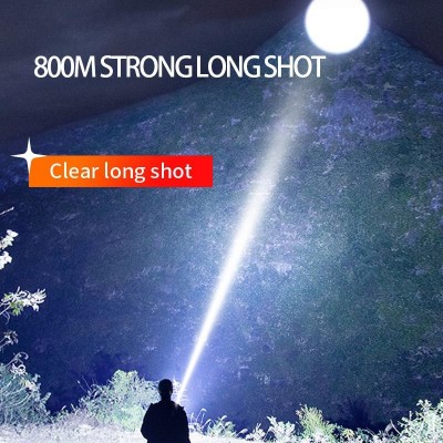 神火跨境批发强光远射手电筒伸缩调焦大功率持久续航户外应急手电20盒图3