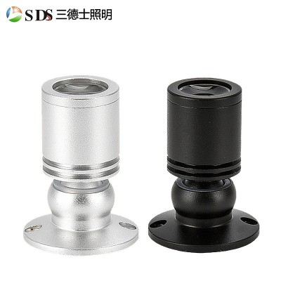 LED柜台迷你射灯珠宝手机展柜货架灯 可调角度1W3W微型 小灯聚光灯1个图2